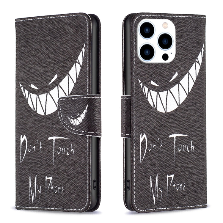 Colored Drawing Pattern Leather Phone Case, For iPhone 16 Plus, For iPhone 16