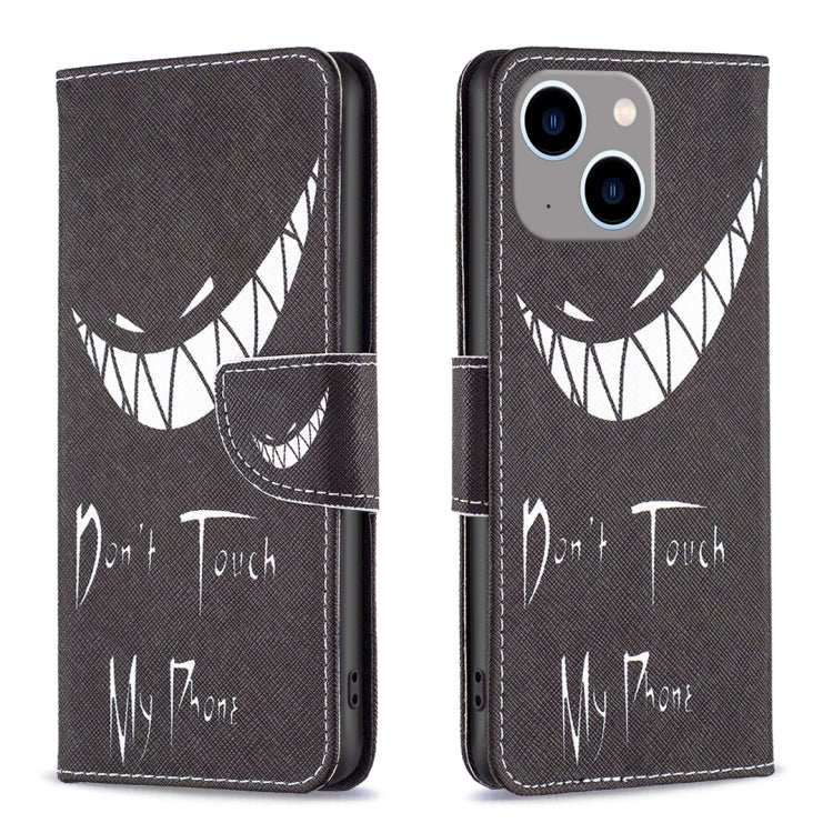 Colored Drawing Pattern Leather Phone Case, For iPhone 15 Pro Max, For iPhone 15 Pro