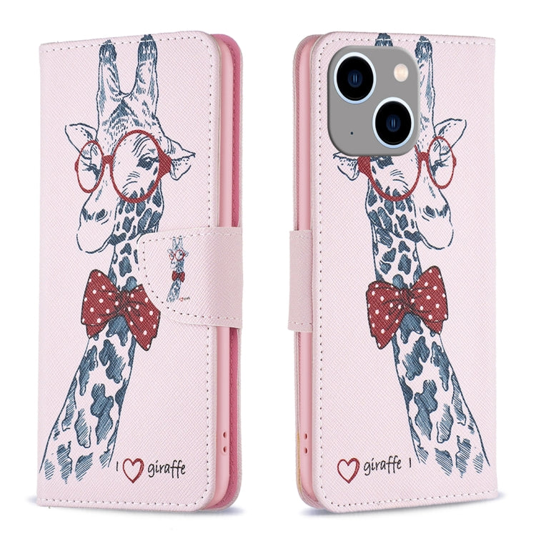 Colored Drawing Pattern Leather Phone Case, For iPhone 15 Pro Max, For iPhone 15 Pro