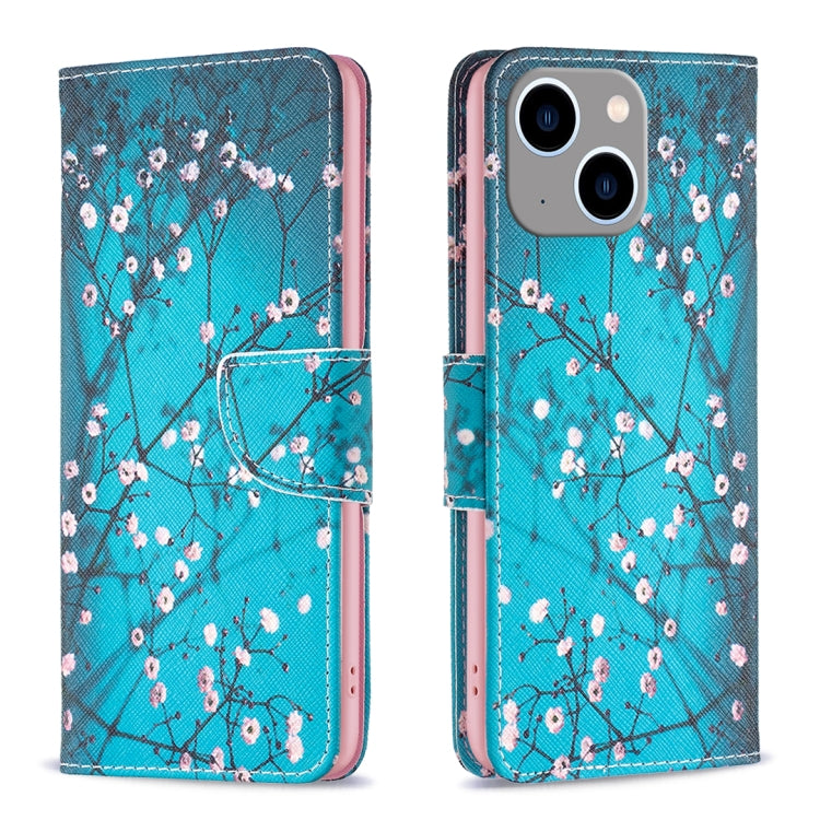Colored Drawing Pattern Leather Phone Case, For iPhone 15 Pro Max, For iPhone 15 Pro