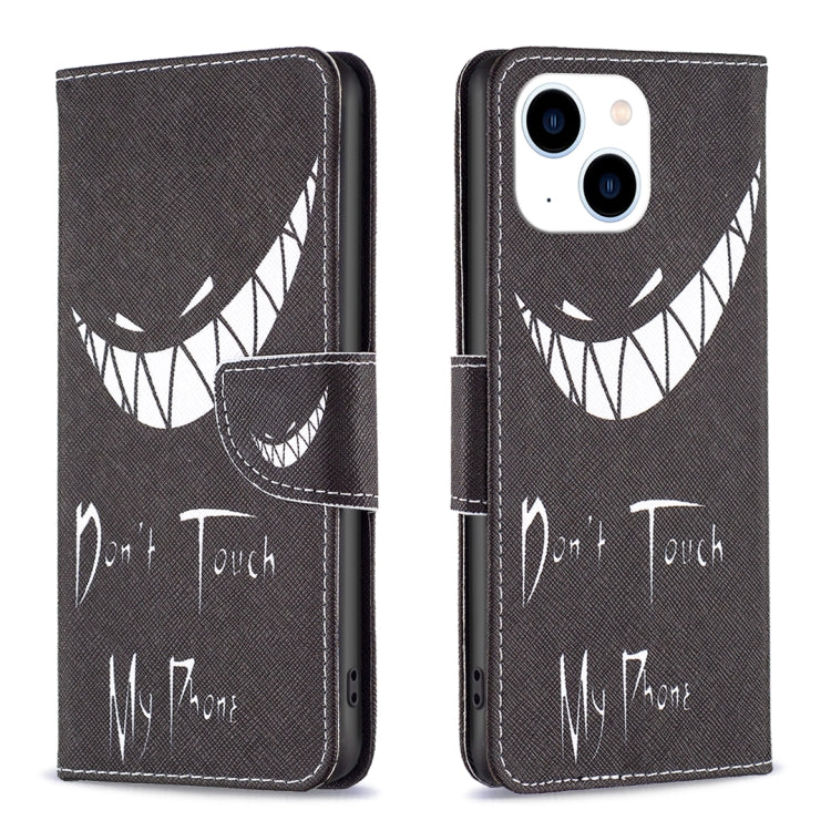 Colored Drawing Pattern Leather Phone Case, For iPhone 15 Pro Max, For iPhone 15 Pro