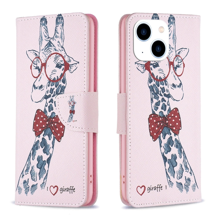 Colored Drawing Pattern Leather Phone Case, For iPhone 15 Pro Max, For iPhone 15 Pro
