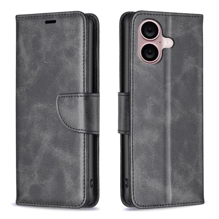 Lambskin Texture Pure Color Flip Leather Phone Case