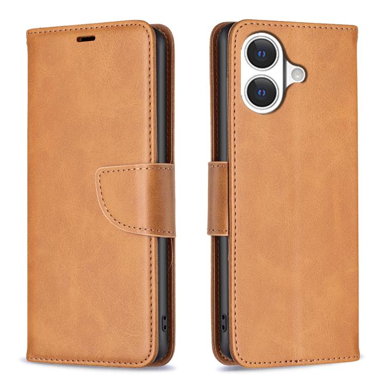 Lambskin Texture Pure Color Flip Leather Phone Case