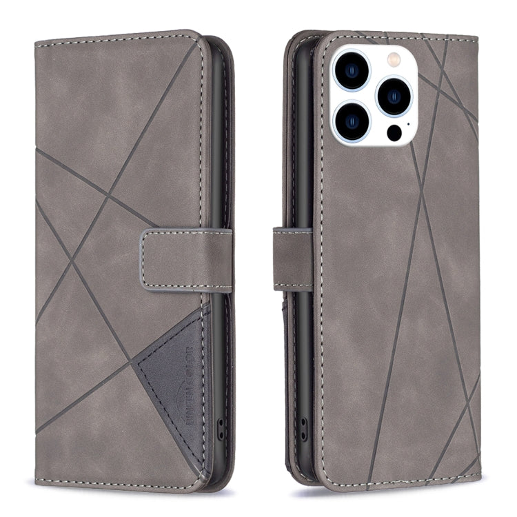 Magnetic Buckle Rhombus Texture Leather Phone Case, For iPhone 15 Pro Max, For iPhone 15 Pro, For iPhone 15 Plus, For iPhone 15
