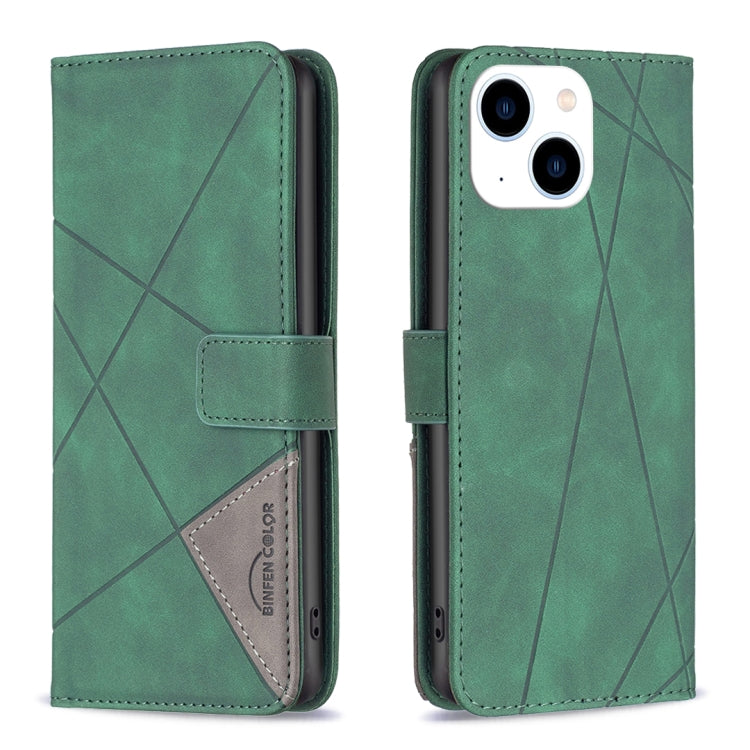 Magnetic Buckle Rhombus Texture Leather Phone Case, For iPhone 15 Pro Max, For iPhone 15 Pro, For iPhone 15 Plus, For iPhone 15