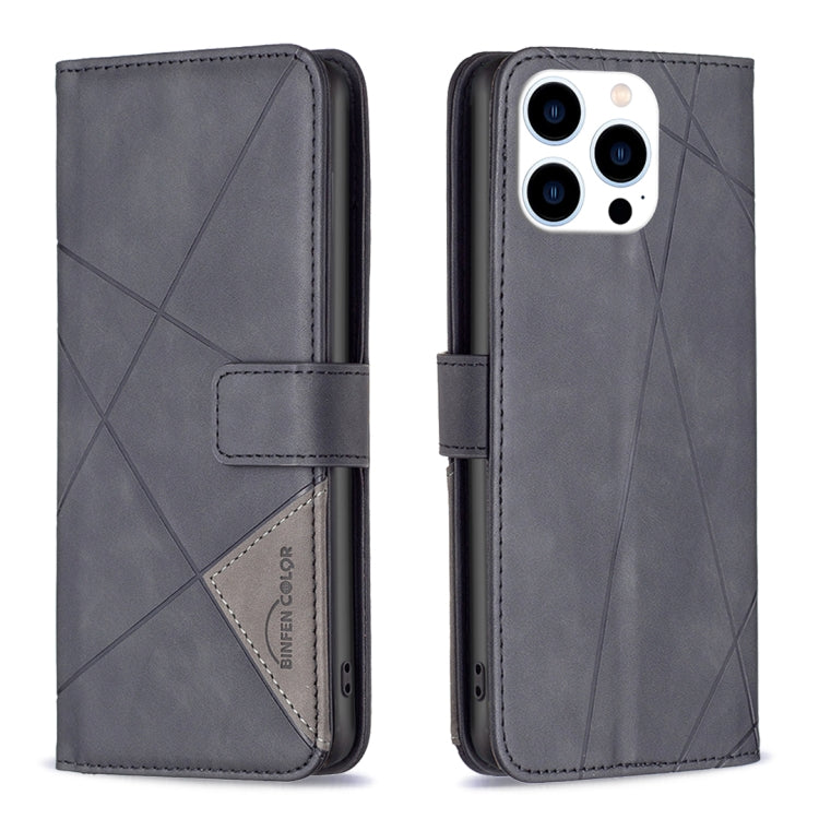 Magnetic Buckle Rhombus Texture Leather Phone Case, For iPhone 16 Pro Max, For iPhone 16 Pro, For iPhone 16 Plus, For iPhone 16