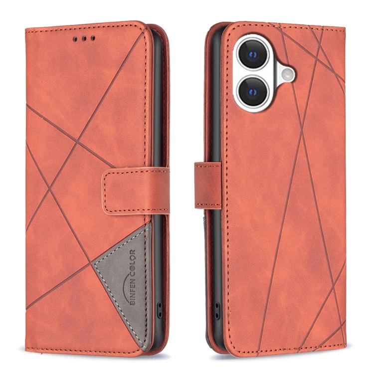 Magnetic Buckle Rhombus Texture Leather Phone Case, For iPhone 17 Pro Max, For iPhone 17 Pro, For iPhone 17, For iPhone 17 Air