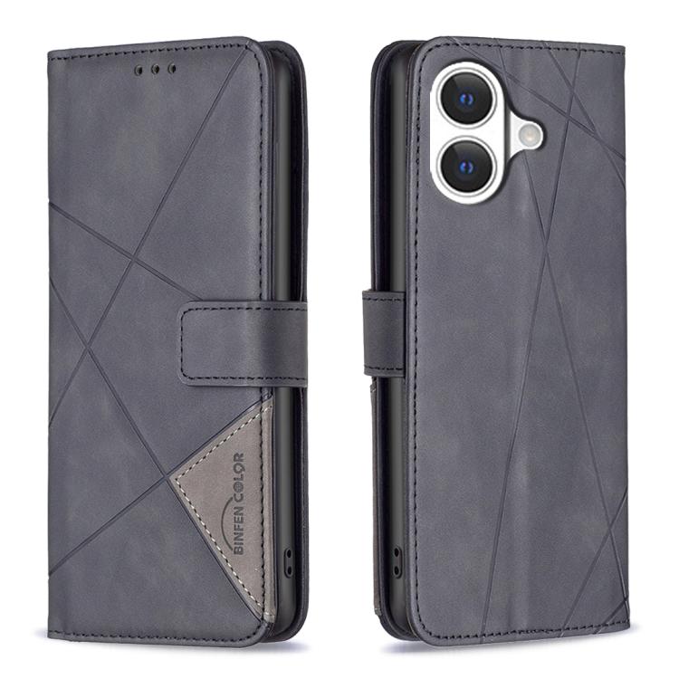 Magnetic Buckle Rhombus Texture Leather Phone Case, For iPhone 17 Pro Max, For iPhone 17 Pro, For iPhone 17, For iPhone 17 Air