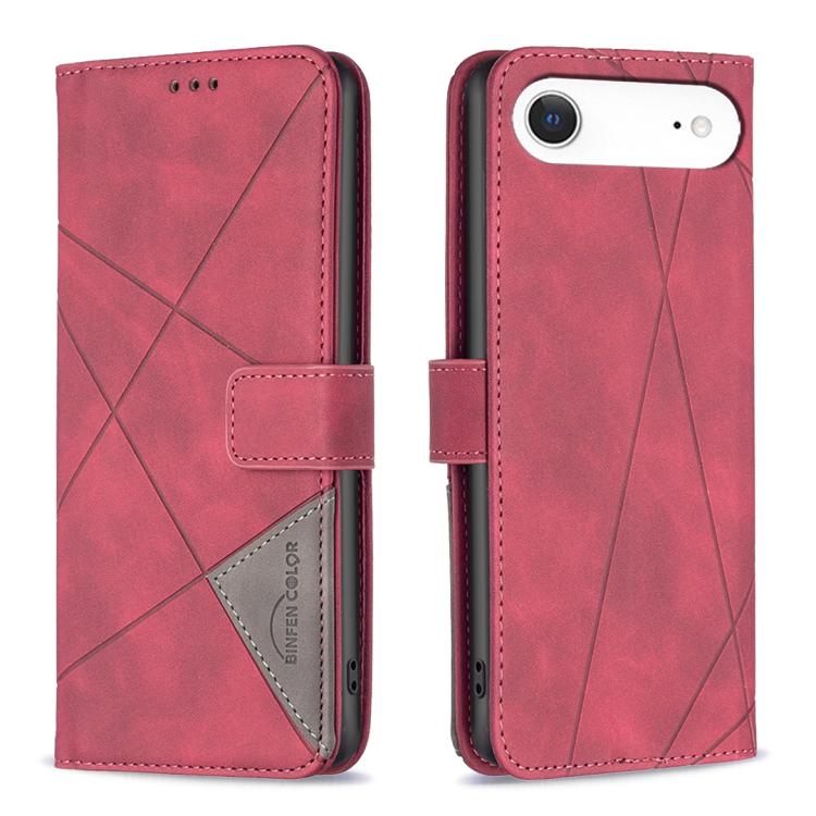 Magnetic Buckle Rhombus Texture Leather Phone Case, For iPhone 17 Pro Max, For iPhone 17 Pro, For iPhone 17, For iPhone 17 Air