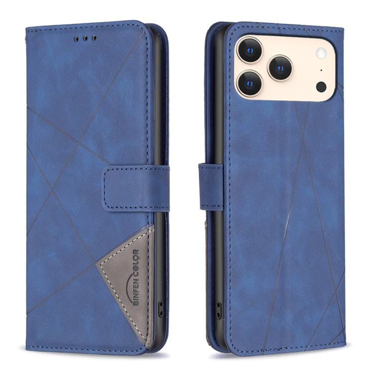 Magnetic Buckle Rhombus Texture Leather Phone Case, For iPhone 17 Pro Max, For iPhone 17 Pro, For iPhone 17, For iPhone 17 Air
