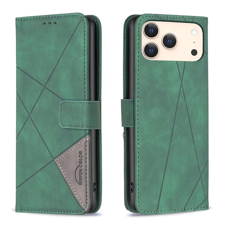 Magnetic Buckle Rhombus Texture Leather Phone Case, For iPhone 17 Pro Max, For iPhone 17 Pro, For iPhone 17, For iPhone 17 Air