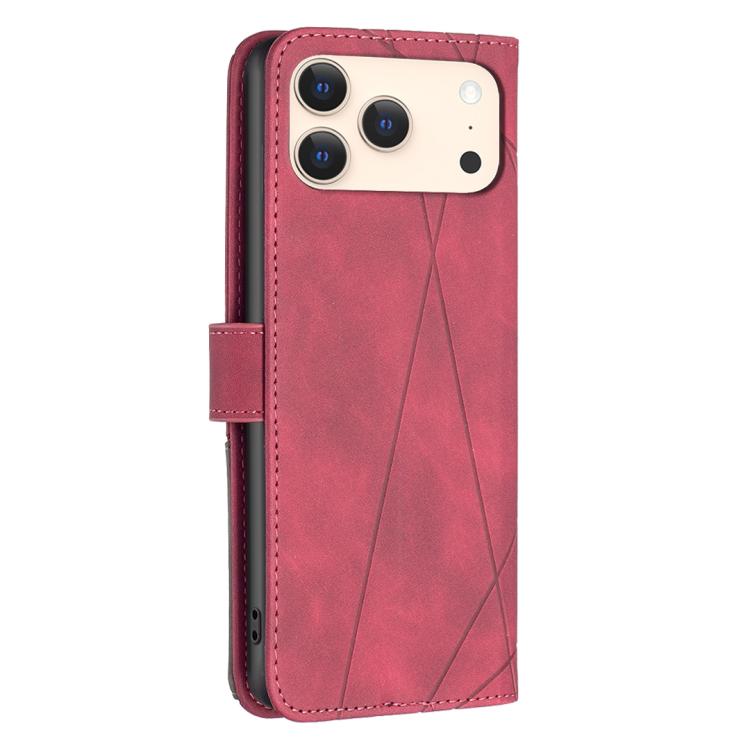 Magnetic Buckle Rhombus Texture Leather Phone Case, For iPhone 17 Pro Max, For iPhone 17 Pro, For iPhone 17, For iPhone 17 Air