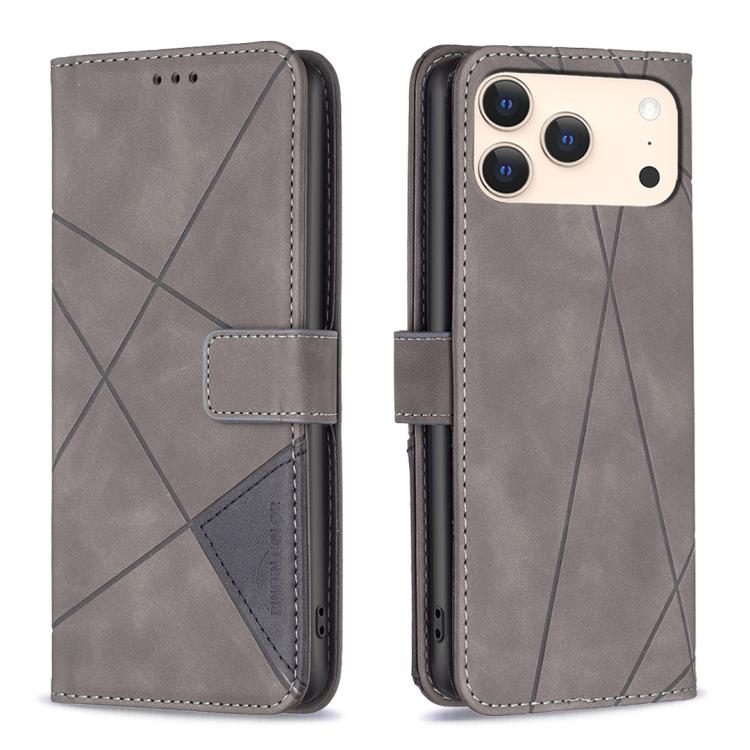 Magnetic Buckle Rhombus Texture Leather Phone Case, For iPhone 17 Pro Max, For iPhone 17 Pro, For iPhone 17, For iPhone 17 Air