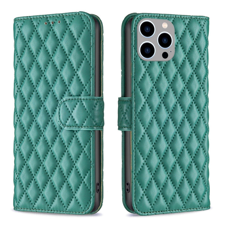 Diamond Lattice Wallet Flip Leather Phone Case, For iPhone 15 Pro Max, For iPhone 15 Pro, For iPhone 15 Plus, For iPhone 15