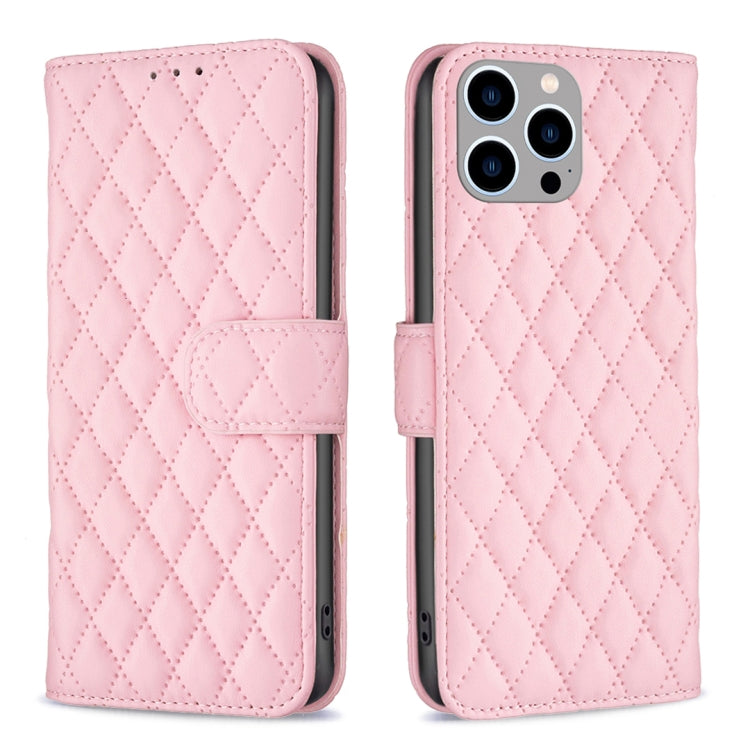 Diamond Lattice Wallet Flip Leather Phone Case, For iPhone 15 Pro Max, For iPhone 15 Pro, For iPhone 15 Plus, For iPhone 15