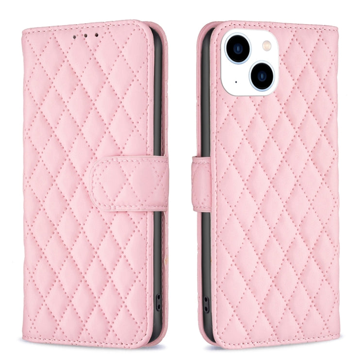 Diamond Lattice Wallet Flip Leather Phone Case, For iPhone 15 Pro Max, For iPhone 15 Pro, For iPhone 15 Plus, For iPhone 15
