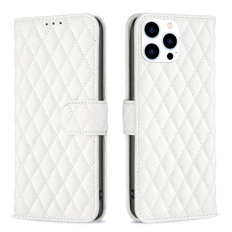 Diamond Lattice Wallet Flip Leather Phone Case, For iPhone 16 Pro Max, For iPhone 16 Pro, For iPhone 16 Plus, For iPhone 16