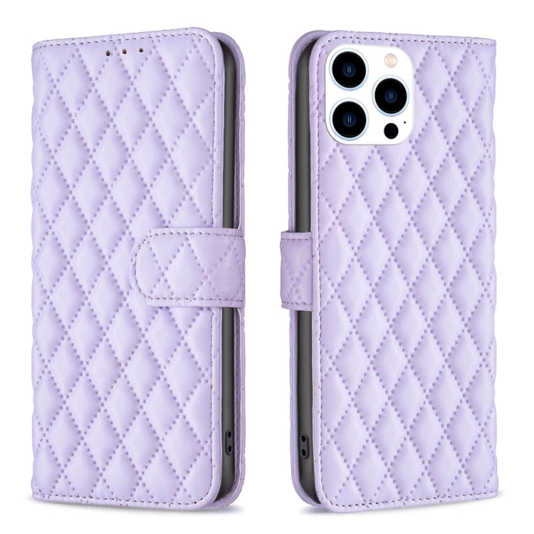 Diamond Lattice Wallet Flip Leather Phone Case, For iPhone 16 Pro Max, For iPhone 16 Pro, For iPhone 16 Plus, For iPhone 16