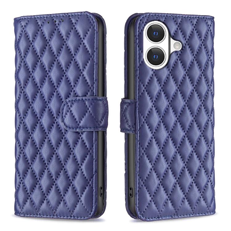 Diamond Lattice Wallet Flip Leather Phone Case, For iPhone 17 Pro Max, For iPhone 17 Pro, For iPhone 17, For iPhone 17 Air