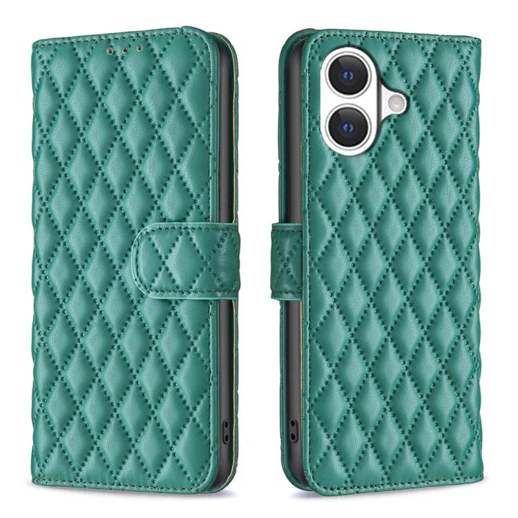 Diamond Lattice Wallet Flip Leather Phone Case, For iPhone 17 Pro Max, For iPhone 17 Pro, For iPhone 17, For iPhone 17 Air
