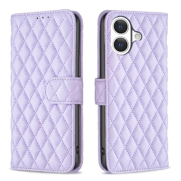 Diamond Lattice Wallet Flip Leather Phone Case, For iPhone 17 Pro Max, For iPhone 17 Pro, For iPhone 17, For iPhone 17 Air