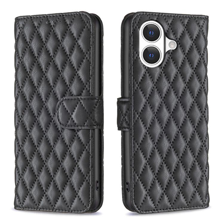 Diamond Lattice Wallet Flip Leather Phone Case, For iPhone 17 Pro Max, For iPhone 17 Pro, For iPhone 17, For iPhone 17 Air