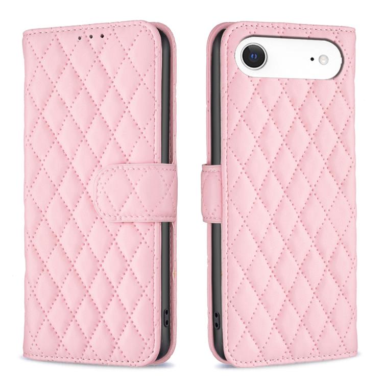 Diamond Lattice Wallet Flip Leather Phone Case, For iPhone 16 Pro Max, For iPhone 16 Pro, For iPhone 16 Plus, For iPhone 16