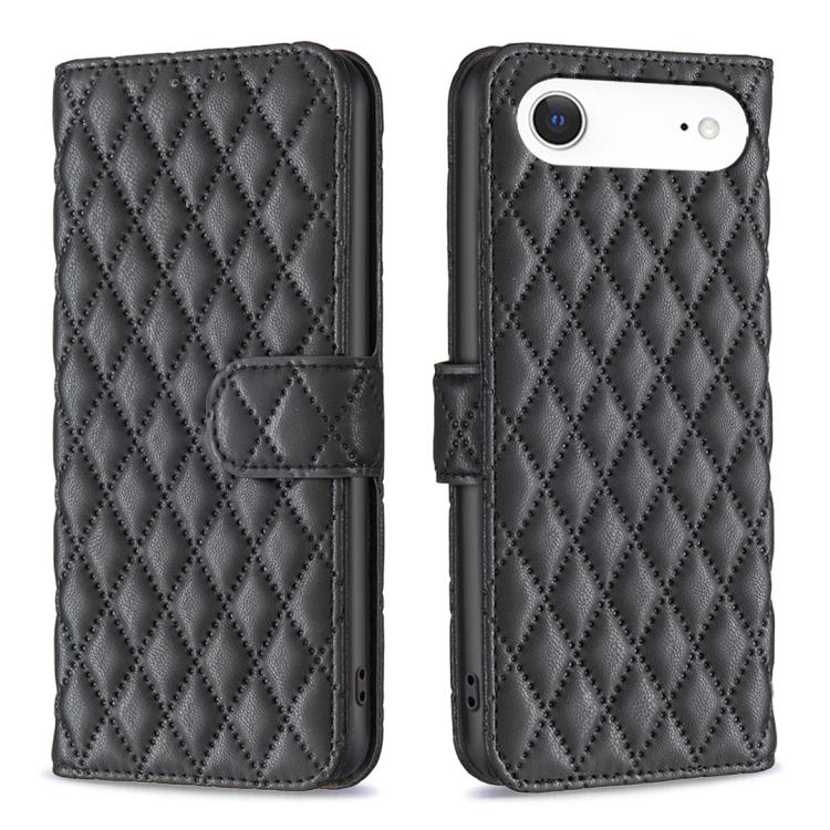 Diamond Lattice Wallet Flip Leather Phone Case, For iPhone 16 Pro Max, For iPhone 16 Pro, For iPhone 16 Plus, For iPhone 16
