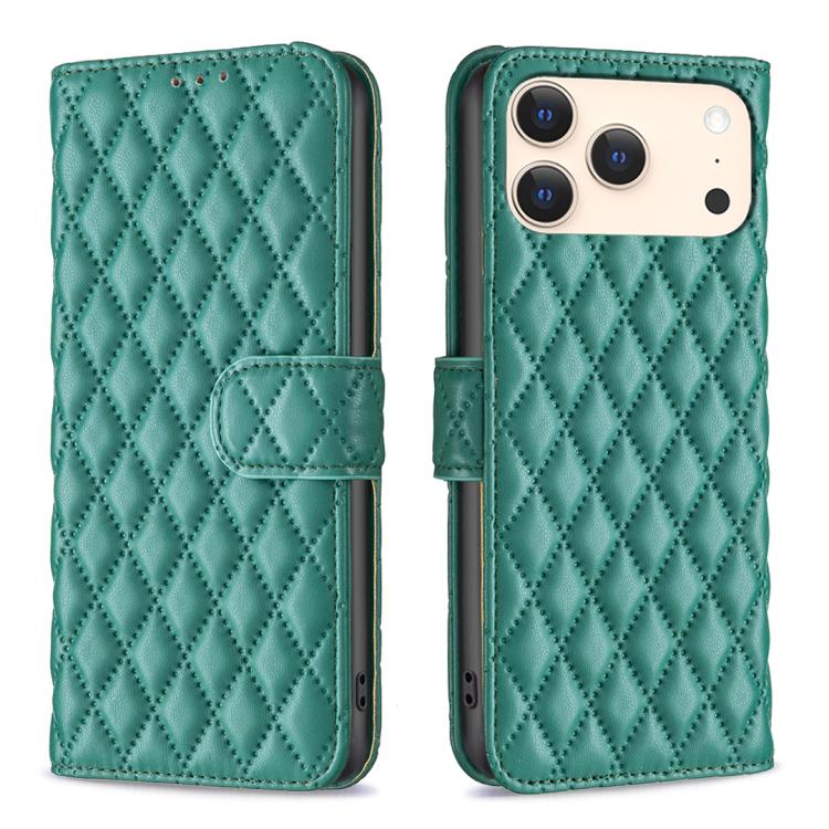 Diamond Lattice Wallet Flip Leather Phone Case, For iPhone 17 Pro Max, For iPhone 17 Pro, For iPhone 17, For iPhone 17 Air