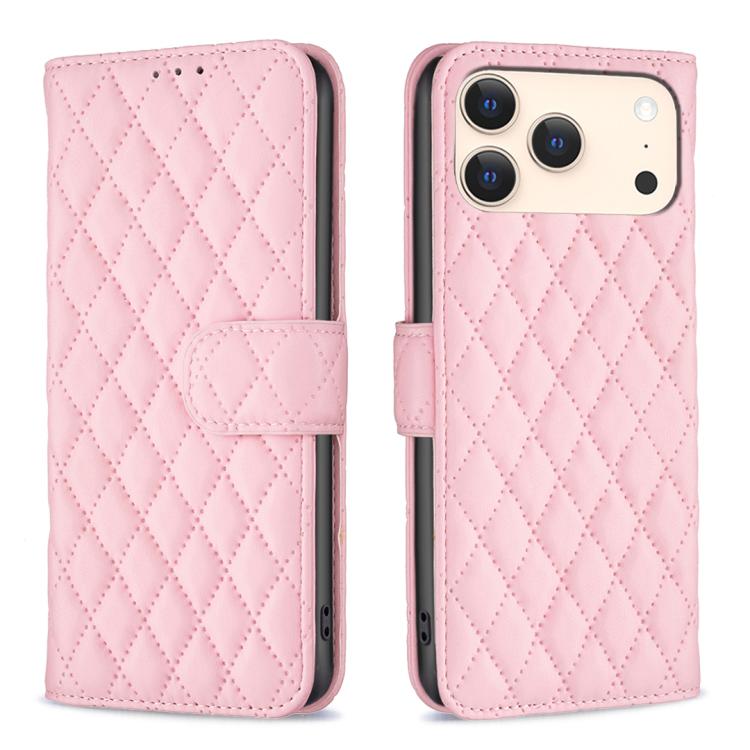 Diamond Lattice Wallet Flip Leather Phone Case, For iPhone 17 Pro Max, For iPhone 17 Pro, For iPhone 17, For iPhone 17 Air