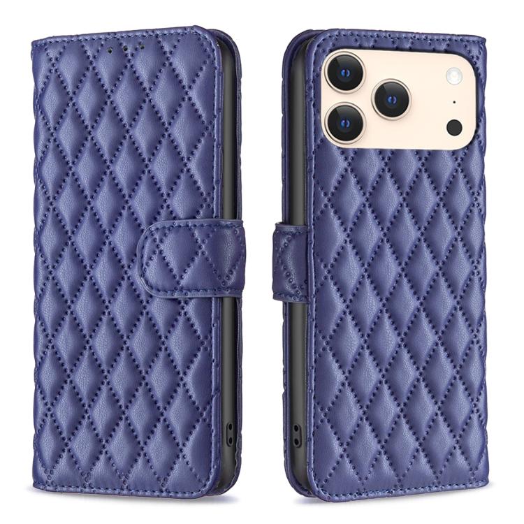 Diamond Lattice Wallet Flip Leather Phone Case, For iPhone 17 Pro Max, For iPhone 17 Pro, For iPhone 17, For iPhone 17 Air