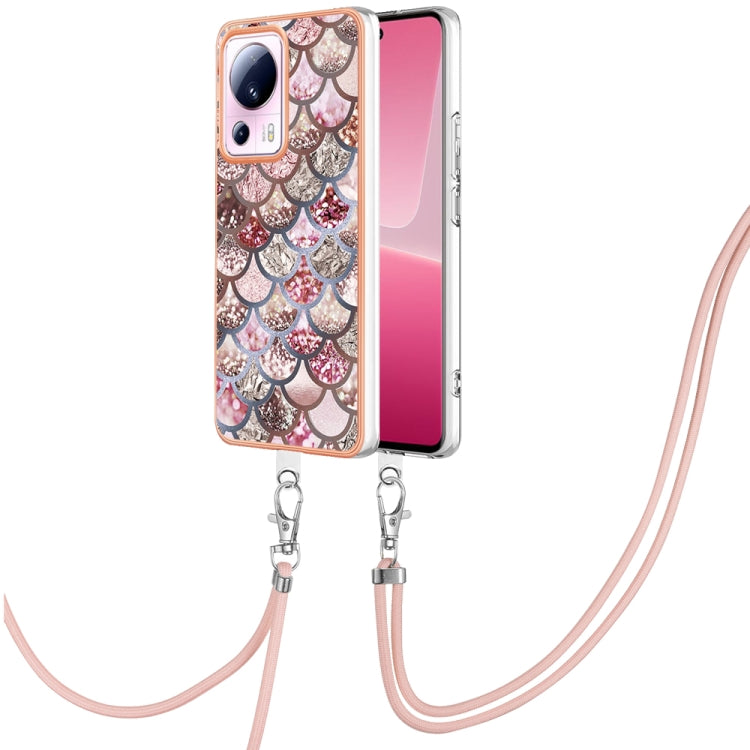 Electroplating IMD TPU Phone Case with Lanyard, For Xiaomi Redmi Note 12 Pro 5G Global, For Xiaomi Redmi Note 12 5G Global, For Xiaomi Redmi 12C/11A 4G Global, For Xiaomi 13 Lite 5G