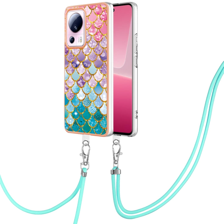 Electroplating IMD TPU Phone Case with Lanyard, For Xiaomi Redmi Note 12 Pro 5G Global, For Xiaomi Redmi Note 12 5G Global, For Xiaomi Redmi 12C/11A 4G Global, For Xiaomi 13 Lite 5G