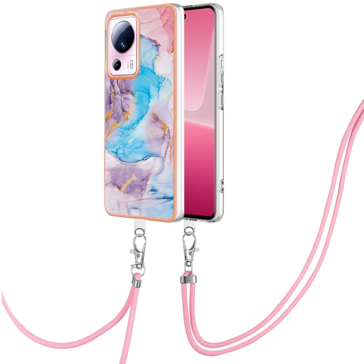 Electroplating IMD TPU Phone Case with Lanyard, For Xiaomi Redmi Note 12 Pro 5G Global, For Xiaomi Redmi Note 12 5G Global, For Xiaomi Redmi 12C/11A 4G Global, For Xiaomi 13 Lite 5G