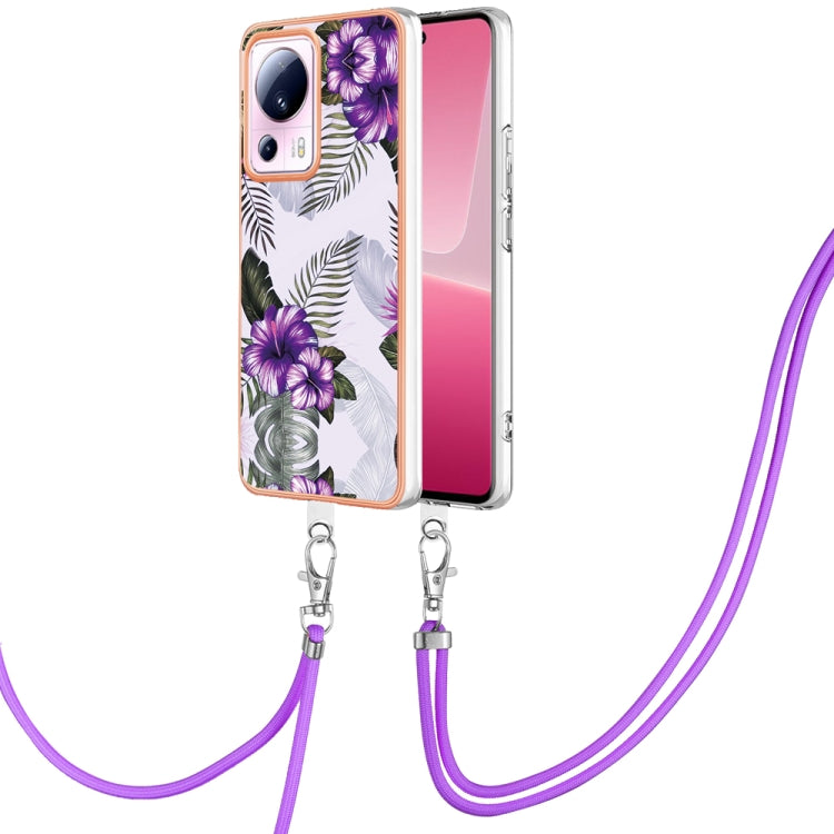 Electroplating IMD TPU Phone Case with Lanyard, For Xiaomi Redmi Note 12 Pro 5G Global, For Xiaomi Redmi Note 12 5G Global, For Xiaomi Redmi 12C/11A 4G Global, For Xiaomi 13 Lite 5G