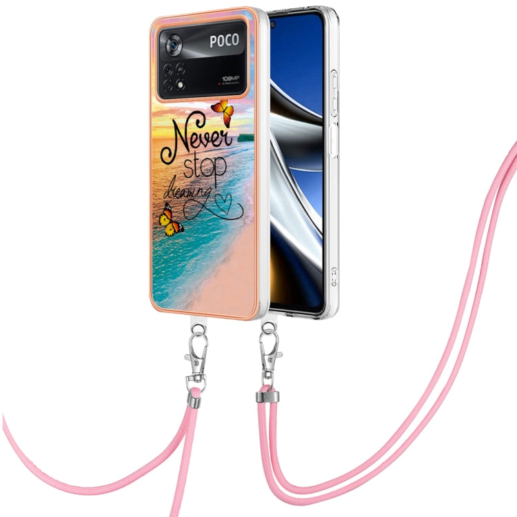 Electroplating IMD TPU Phone Case with Lanyard, For Xiaomi Redmi A1, For Xiaomi Redmi Note 11T Pro/Note 11T Pro+, For Xiaomi Redmi 10C, For Xiaomi Poco X4 Pro 5G