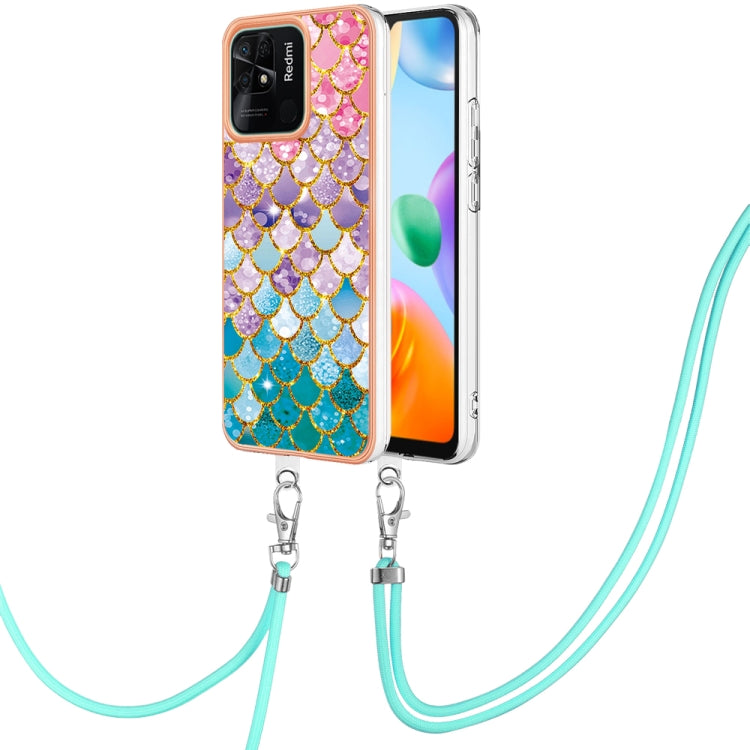 Electroplating IMD TPU Phone Case with Lanyard, For Xiaomi Redmi A1, For Xiaomi Redmi Note 11T Pro/Note 11T Pro+, For Xiaomi Redmi 10C, For Xiaomi Poco X4 Pro 5G