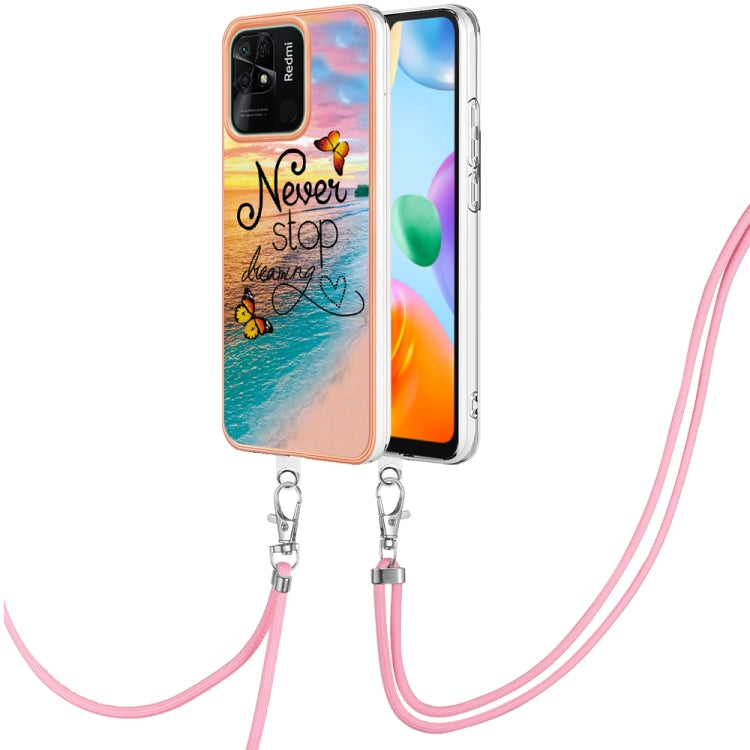 Electroplating IMD TPU Phone Case with Lanyard, For Xiaomi Redmi A1, For Xiaomi Redmi Note 11T Pro/Note 11T Pro+, For Xiaomi Redmi 10C, For Xiaomi Poco X4 Pro 5G