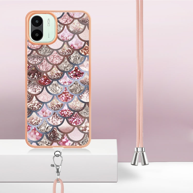 Electroplating IMD TPU Phone Case with Lanyard, For Xiaomi Redmi A1, For Xiaomi Redmi Note 11T Pro/Note 11T Pro+, For Xiaomi Redmi 10C, For Xiaomi Poco X4 Pro 5G