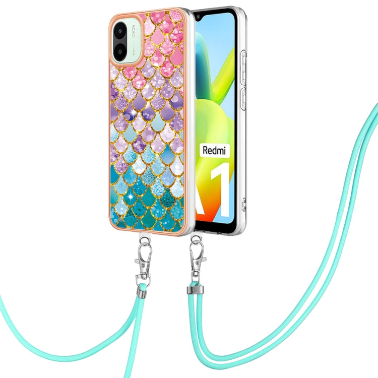 Electroplating IMD TPU Phone Case with Lanyard, For Xiaomi Redmi A1, For Xiaomi Redmi Note 11T Pro/Note 11T Pro+, For Xiaomi Redmi 10C, For Xiaomi Poco X4 Pro 5G