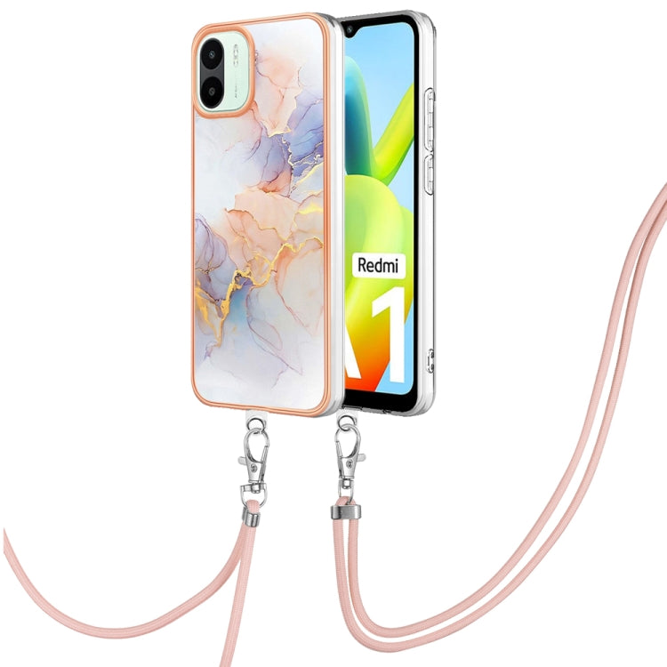 Electroplating IMD TPU Phone Case with Lanyard, For Xiaomi Redmi A1, For Xiaomi Redmi Note 11T Pro/Note 11T Pro+, For Xiaomi Redmi 10C, For Xiaomi Poco X4 Pro 5G