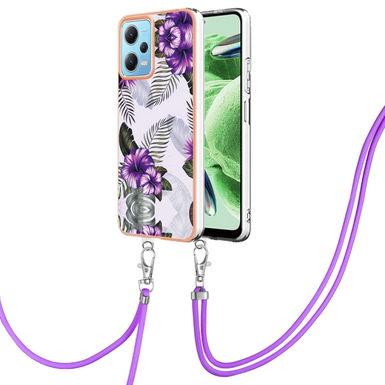 Electroplating IMD TPU Phone Case with Lanyard, For Xiaomi Redmi Note 12 Pro 5G Global, For Xiaomi Redmi Note 12 5G Global, For Xiaomi Redmi 12C/11A 4G Global, For Xiaomi 13 Lite 5G