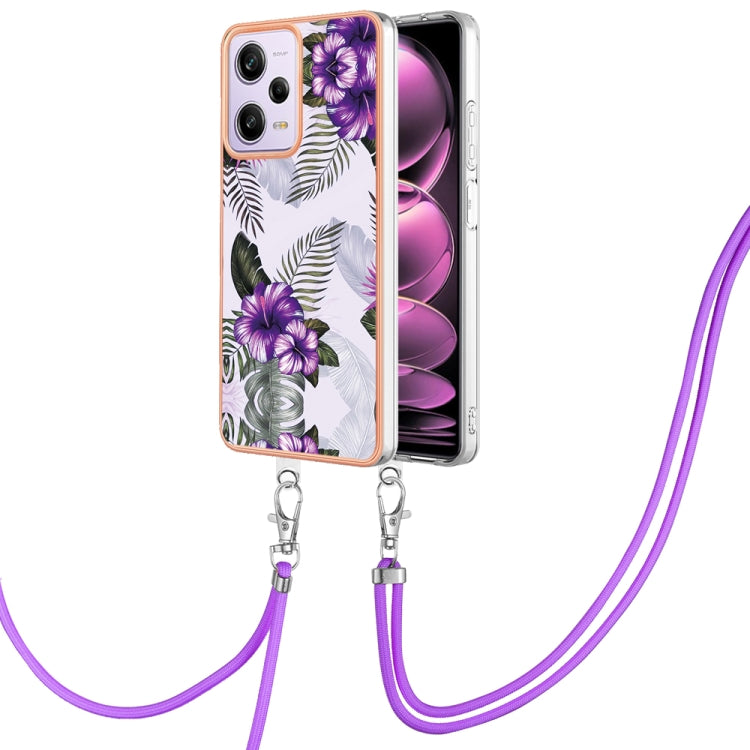 Electroplating IMD TPU Phone Case with Lanyard, For Xiaomi Redmi Note 12 Pro 5G Global, For Xiaomi Redmi Note 12 5G Global, For Xiaomi Redmi 12C/11A 4G Global, For Xiaomi 13 Lite 5G