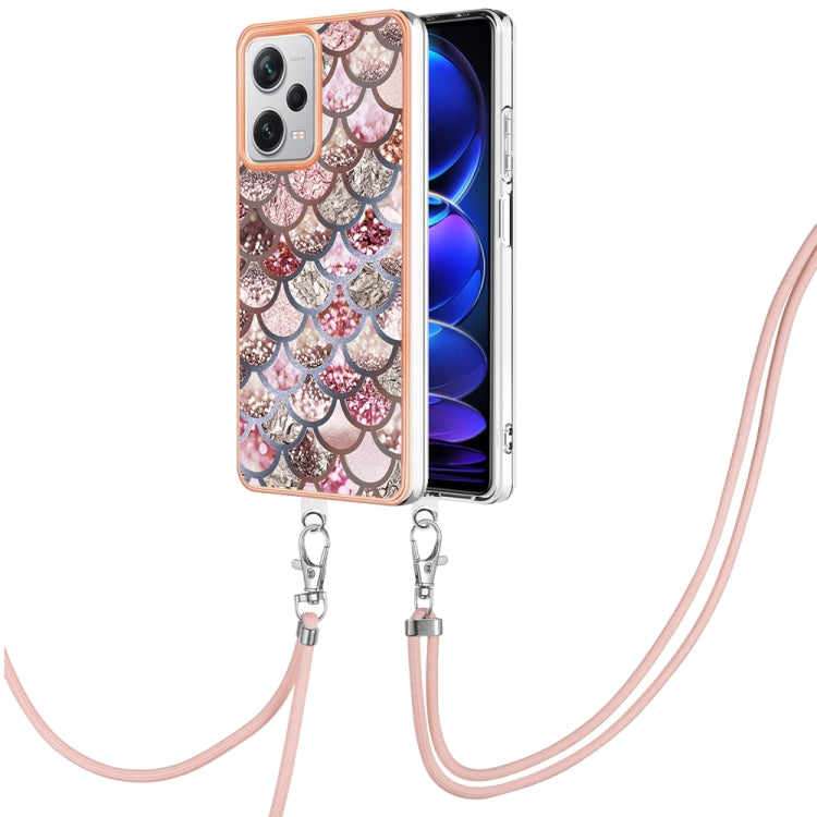 Electroplating IMD TPU Phone Case with Lanyard, For Xiaomi Poco F5 Pro 5G / Redmi K60, For Xiaomi Redmi Note 12S 4G, For Xiaomi Redmi Note 12 4G Global, For Xiaomi Redmi Note 12 Pro+ Global
