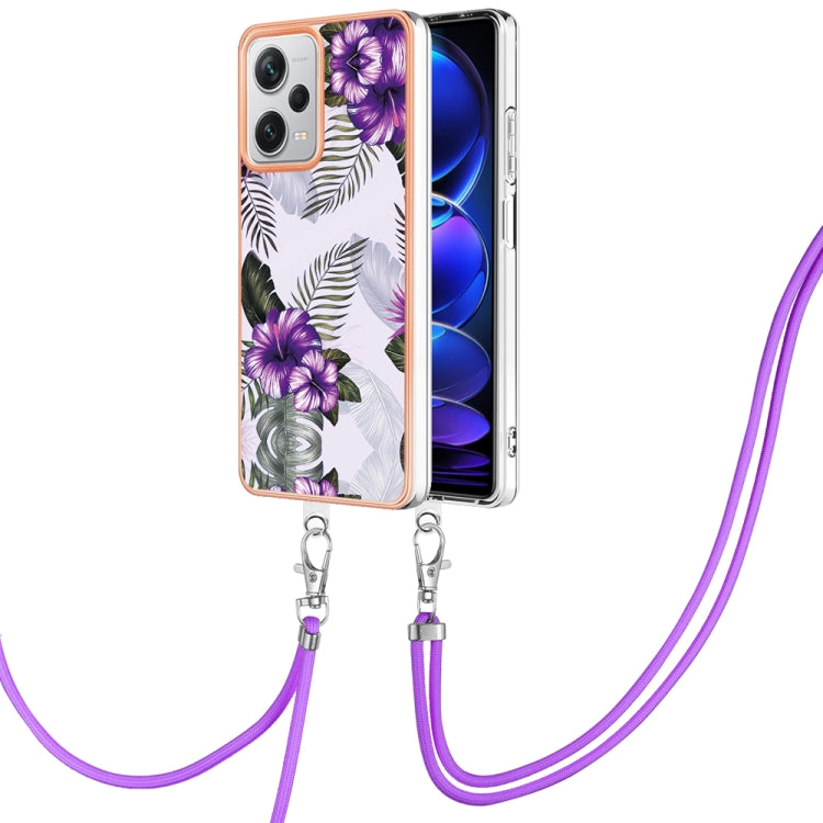 Electroplating IMD TPU Phone Case with Lanyard, For Xiaomi Poco F5 Pro 5G / Redmi K60, For Xiaomi Redmi Note 12S 4G, For Xiaomi Redmi Note 12 4G Global, For Xiaomi Redmi Note 12 Pro+ Global