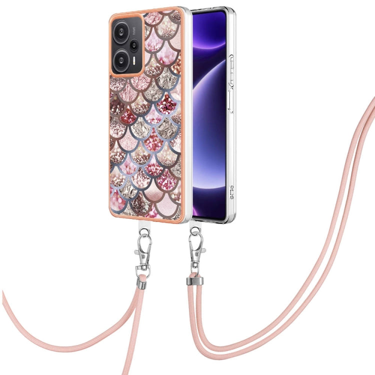 Electroplating IMD TPU Phone Case with Lanyard, For Xiaomi Redmi Note 13 Pro+ 5G, For Xiaomi Redmi Note 13 Pro 5G Global, For Xiaomi 13T/13T Pro, For Xiaomi Poco F5 5G / Redmi Note 12 Turbo