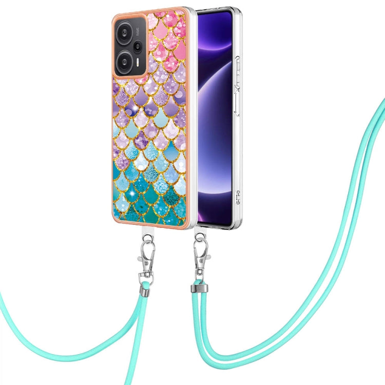Electroplating IMD TPU Phone Case with Lanyard, For Xiaomi Redmi Note 13 Pro+ 5G, For Xiaomi Redmi Note 13 Pro 5G Global, For Xiaomi 13T/13T Pro, For Xiaomi Poco F5 5G / Redmi Note 12 Turbo