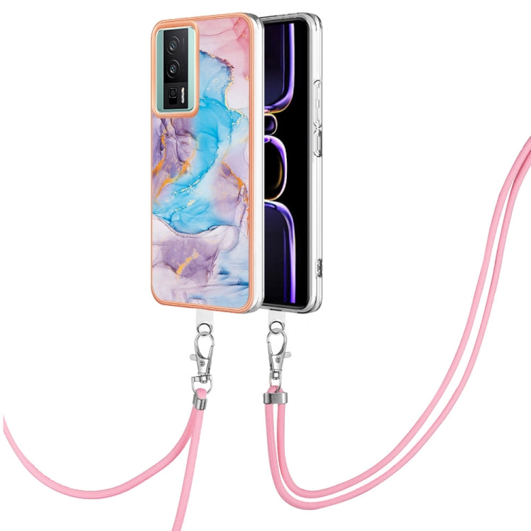 Electroplating IMD TPU Phone Case with Lanyard, For Xiaomi Poco F5 Pro 5G / Redmi K60, For Xiaomi Redmi Note 12S 4G, For Xiaomi Redmi Note 12 4G Global, For Xiaomi Redmi Note 12 Pro+ Global
