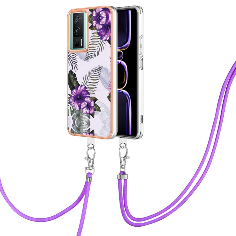 Electroplating IMD TPU Phone Case with Lanyard, For Xiaomi Poco F5 Pro 5G / Redmi K60, For Xiaomi Redmi Note 12S 4G, For Xiaomi Redmi Note 12 4G Global, For Xiaomi Redmi Note 12 Pro+ Global